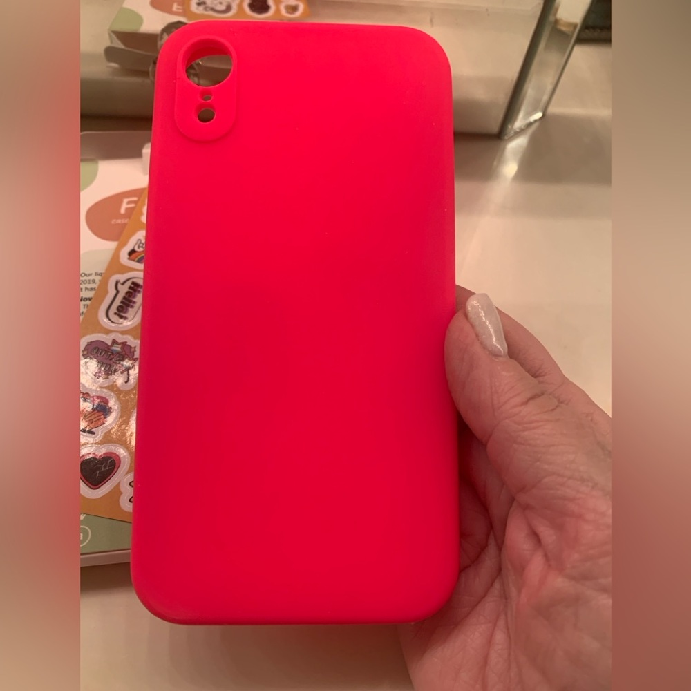 Neon Hot Pink Silicone Cell Phone Case